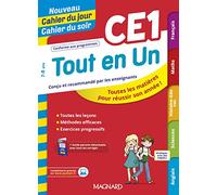 Tout en Un CE1 - Leçons, méthodes et exercices - Nouveau Cahier du jour Cahier du soir: Toutes les matières pour réussir son année