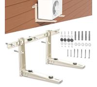 Toutgood Mini Split Wall Mounting Bracket, Heavy-Duty Outdoor Wall Bracket for 7000 Btu to 12000 Btu Ductless Mini Split Air Conditioner AC Heat Pump Systems, Max 400 Lb Capacity