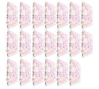 TouTToNG 20 pcs Flower Wall Panel for Wedding Decor, Artificial Silk Rose Background Wall 40 x 60 cm DIY Bouquet Panel (C)
