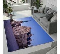 Tovast 3D Architecture Rug Fluffy Soft Skin-Friendly Landscape Rugs 60x110cm Washable Anti-Slip Short Pile Carpet Mat for Bedroom Living Room Kitchen Decor(Image 51-15)