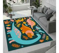 Tovast 3D Dinosaur Rug Fluffy Soft Skin-Friendly Cartoon Animal Rugs 100x150cm Washable Anti-Slip Short Pile Carpet Mat for Bedroom Living Room Kitchen Decor(Image 44-5)