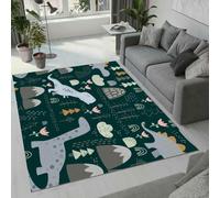 Tovast 3D Dinosaur Rug Fluffy Soft Skin-Friendly Cartoon Animal Rugs 100x200cm Washable Anti-Slip Short Pile Carpet Mat for Bedroom Living Room Kitchen Decor(Image 30-10)