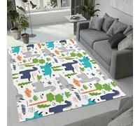 Tovast 3D Dinosaur Rug Fluffy Soft Skin-Friendly Cartoon Animal Rugs 120x180cm Washable Anti-Slip Short Pile Carpet Mat for Bedroom Living Room Kitchen Decor(Image 37-8)