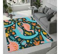 Tovast 3D Dinosaur Rug Fluffy Soft Skin-Friendly Cartoon Animal Rugs 80x150cm Washable Anti-Slip Short Pile Carpet Mat for Bedroom Living Room Kitchen Decor(Image 41-11)
