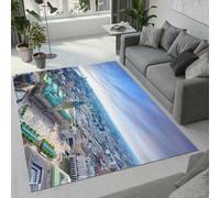 Tovast 3D Landscape Rug Fluffy Soft Skin-Friendly Architecture Rugs 120x160cm Washable Anti-Slip Short Pile Carpet Mat for Bedroom Living Room Kitchen Decor(Image 50-5)