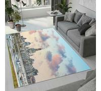 Tovast 3D Landscape Rug Fluffy Soft Skin-Friendly Architecture Rugs 120x180cm Washable Anti-Slip Short Pile Carpet Mat for Bedroom Living Room Kitchen Decor(Image 50-1)