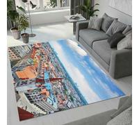 Tovast 3D Landscape Rug Fluffy Soft Skin-Friendly Architecture Rugs 60x110cm Washable Anti-Slip Short Pile Carpet Mat for Bedroom Living Room Kitchen Decor(Image 50-9)