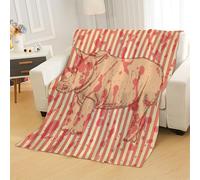 Tovast 3D Rhino Blanket Queen 180x220cm Microfiber Cosy Flannel Animal Throw Blankets Soft Warm Plush Lightweight for Couch Bedroom Office Travel Camping(Image 36-13)