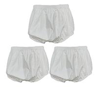 TOVCHEI 3 Pack Adult Plastic Pants Adult Incontinence PVC Quiet Pull on Diapers Covers Waterproof Anti Leakage Safety Pants,3 Pack,XXL