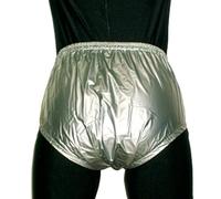 TOVCHEI Incontinence Underpants Adult Pull on Plastic Pants Men Women Elderly Anti-Side Leakage Safety Reusable Diaper Covers,Yellow,L
