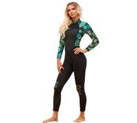 TOVCHEI Neoprene Wetsuit Women 3MM One-Piece Diving Suit Sun Protection Warmth Anti Jellyfish for Swimming Snorkeling Surfing,A,S