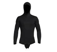 TOVCHEI Split Wetsuit 3MM Neoprene One-Piece Vest Pants, Surfing Warm Hooded Long Sleeve Top, Sun Protection Anti Jellyfish,Top,S