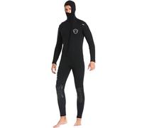 TOVCHEI Water Wetsuit 5MM Neoprene One-Piece Diving Suit Long-Sleeved Hooded Warm Cold-Proof Anti Jellyfish Surfing Suit,Black A,4XL