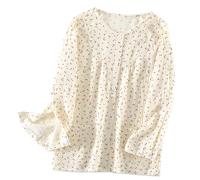 TOVCHEI Women's Post Shoulder Surgery Shirts Recovery Long Sleeve Tear Away Pants Full Open Adaptive Chemo Clothing,Yellow Top,XXL