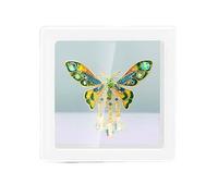 TOVIDO Crystal Butterfly Brooch | Enamel Lapel Pin for women | butterfly display case | Stunning Insect Ornament, Metal, no gemstone