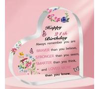 ToVii 21st Birthday Gifts for Women - Happy 21 Year Old Keepsake Plaque Sign - Unique Present for Her, Sister, Daughter, Niece and Friends