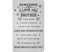 ToVii Brother Gifts Card for Men - Love and Proud Brother Gifts for Birthday Graduation Christmas