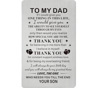 ToVii Dad Father's Day Card from Son - Dad from Son Birthday Gifts - Wedding Easter Thanksgiving Gift
