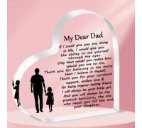 ToVii Dad Gifts from Daughter Dad Birthday Gifts,To My Dad Acrylic Plaque Dad Christmas Fathers Day Gift Best Dad Present