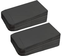 ToVii Envelopes - 100Pcs 165x82mm Black Packets - Cash Coins Cards Storage Gift Bags Writable Surface Organisation Tags