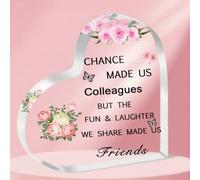 ToVii Gifts for Colleagues Work Friend Work Bestie Gifts Leaving Gifts for Colleagues Women Chance Made Us Colleagues Acrylic