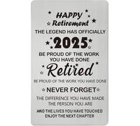 ToVii Gold Retirement Card 2025- Men Women Retirement Card- the Legend has Retired Gifts