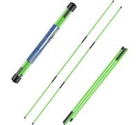 ToVii Golf Training Aids - Foldable Alignment Sticks with Storage Tube - Swing Trainer Posture Corrector 2-Pack for Beginners