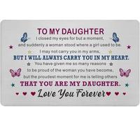 ToVii My Daughter Gifts Card - Best Daughter Birthday Graduation Gifts from Mum Dad, Love and Proud Teen Girls Card