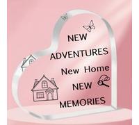 ToVii New Home Gifts, House Warming Gifts New Home - Engraved Acrylic Moving House Plaque Keepsake - New House Presents Ideas for Couples,Friends,Family,Colleagues,Neighbours