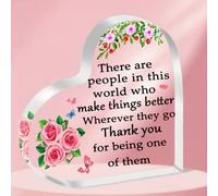 ToVii Thank You Gifts for Women, Appreciation Gifts for Women Grateful Gifts Acrylic Heart Keepsake for Female Colleague Teacher Boss Volunteer Nurse Doctor Manager Director Superior