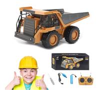 Tovika - Little Builders Pro, 2025 Mudsterz Remote Control Excavator with Cool Lights & Sounds, 2.4ghz Rc Excavator for Adults - Alloy Material, Complete Control over the Construction Site (Type - A)