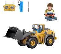 Tovika - Little Builders Pro, Mudsterz Construction Rc, Remote Control Excavator For Beach, 360 Rotation, With Led Lights, Real Sounds, Crash-Resistant For Indoor & Outdoor Use (#A)