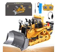 Tovika - Little Builders Pro, Mudsterz Excavator, 360 Rotation Rc Excavator and Dump Truck Set for Adults, Alloy Material with Cool Lights and Sounds, Crash-Resistant for Indoor & Outdoor (C)