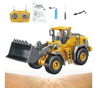 Tovika - Little Builders Pro, Mudsterz Excavator, 360 Rotation Rc Excavator and Dump Truck Set for Adults, Alloy Material with Cool Lights and Sounds, Crash-Resistant for Indoor & Outdoor (A)