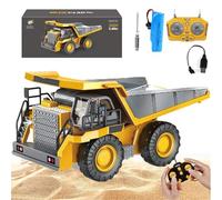 Tovika - Little Builders Pro, Mudsterz Excavator, 360 Rotation Rc Excavator and Dump Truck Set for Adults, Alloy Material with Cool Lights and Sounds, Crash-Resistant for Indoor & Outdoor (B)