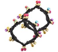 TOVINANNA 1 Pair Belly Dance Bracelet with Bell for Women, Shining Polyester Wrist with Chic Design, Reusable Dancing Accessories for Theme or Costume Party