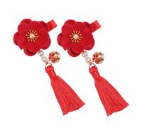 TOVINANNA 1 Pair Flower Hairpin Tassel Barrette for Chinese Style Hair Clip with Bells for Costumes and Everyday Wear Easy to Use Adds Charm to Any Hairstyle