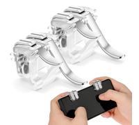 TOVINANNA 1 Pair Mobile Game Controller with Lightweight Design and Portable Abs Rubber Phone Triggers for Shooter Games with Sensitive Aim and Fire Trigger