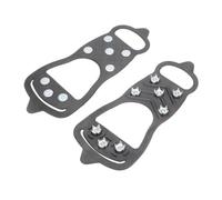 TOVINANNA 1 Pair Non Skid Ice Cleats for Mountaineering Lightweight Crampons for Running Hiking Ice Fishing Easy to Apply Traction Shoe Covers Reliable Outdoor Climbing Gear