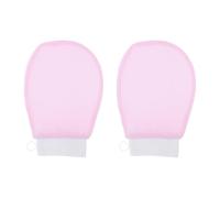 TOVINANNA 1 Pair Scrubbing Gloves Exfoliating Gloves Comfortable Practical Plant Fibres Pink Body Shower Supplies for Women