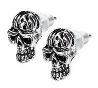 TOVINANNA 1 Pair Skull Earrings for Men Women Punk Jewelry for Halloween Scratch Resistant Design for Gothic Punk Outfits Unique Ear Studs to Elevate Your Style
