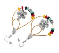 TOVINANNA 1 Pair Vintage Turquoise Flower Earrings for Women Boho Dangle Lightweight Comfortable Alloy Jewelry Suitable for Everyday Wear and Weddings