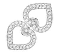 TOVINANNA 1 Pairs Crystal Rhinestone Shoe Clips Detachable Heart Shape Charms for Bridal High Heels Fashion Footwear Versatile Decoration for Weddings Parties Casual Outfits