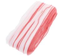 TOVINANNA 1 Roll of Red Polyester Book Binding Headbands Endbands for Photo Album Making Materials, Lightweight and Convenient to Store, for School and Home Use