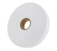 TOVINANNA 1 Roll White Blank Clothing Wash Labels Made from Water-Resistant Non-Woven Fabrics with Simple and Creative Design, for Textile Garments and Branding Purposes