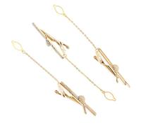 TOVINANNA 1 Set Music Tie Clips for Men Unique Violin Guitar Design Metal Necktie Buckles for Weddings Concerts Business Events and Special Occasions for Music Enthusiasts