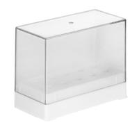 TOVINANNA 10-Hole White Plastic Nail Drill Bits Holder Organizer Case for Grinding Head Storage and Display, Compact Nail Art Tool Box for Manicure and Pedicure Use