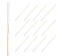 TOVINANNA 10 Packs Disposable Wooden Cotton Swabs with Optimal Length for Face Use, Soft Cotton Tips, for Professional Beauty Salons at Home Skincare Routines, Precision Applicator