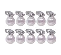 TOVINANNA 10 Pcs Artificial Mini Pearl Hair Clips for Plastic Hair Accessories to Decorate Charming and Elegant Clips
