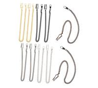 TOVINANNA 10 Pcs Vintage Pocket Watch Chains Retro Mechanical Watch Hanging Chains 37.5cm Antique Metal Necklace for Men’s Jewelry DIY